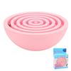 Balancing Maze Toy Bright Colors Semicircle Light Weight Maze Ball Toy Brain Games for Kids Early Education Pink