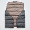 Winter double-sided woolen coat for middle-aged men with lapel business casual coat high-end warm down jacket dad wear