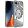 For iPhone 16e Magnetic Case PC+TPU Phone Cover with Rotating Metal Kickstand,Lens Protector