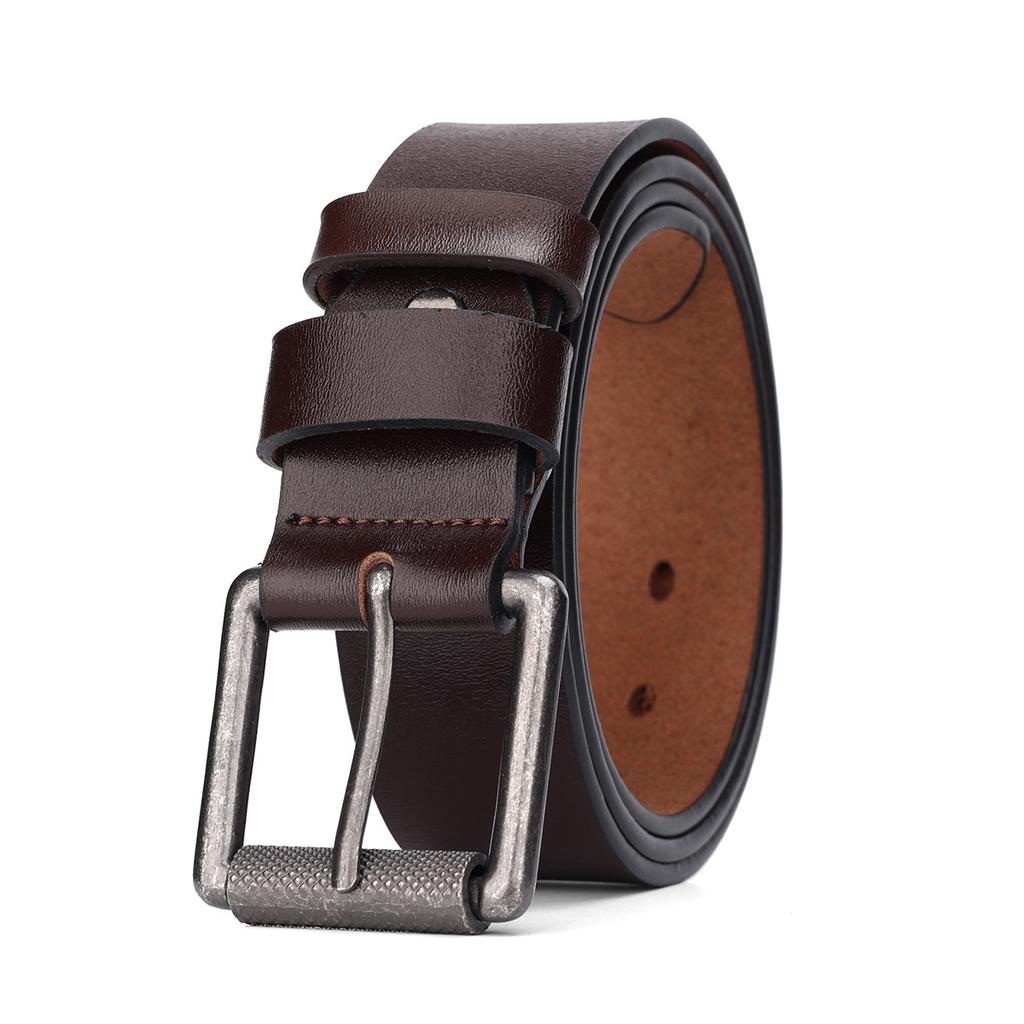 Men'S Leather Casual Pin Buckle Cowhide Belt Network Retro E-Commerce Belt Belt Men'S Casual Versatile Belt