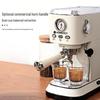 Italian Stainless Steel Semi-Automatic Espresso Machine with High-Pressure Extraction and Integrated Milk Frother