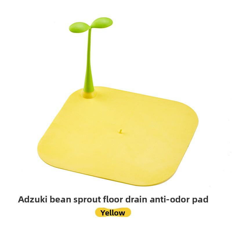 

Силиконовый коврик для стока в виде ростков фасоли, заглушки для защиты от запахов в ванной, заглушки для стока в полу, дезодорирующий коврик для дома 1000 box жёлтый