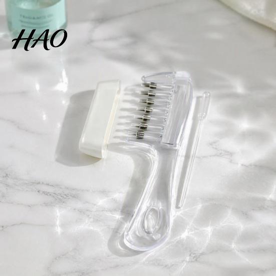 Roller Ball Scalp Massager 1/2Pcs Oil Applicator Comb with Ball, Minoxidil for Nourishing Hair Growth, Massage Dust Cover Professional Tool