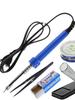 Compact Electric Soldering Iron Set for Home and Student Use
