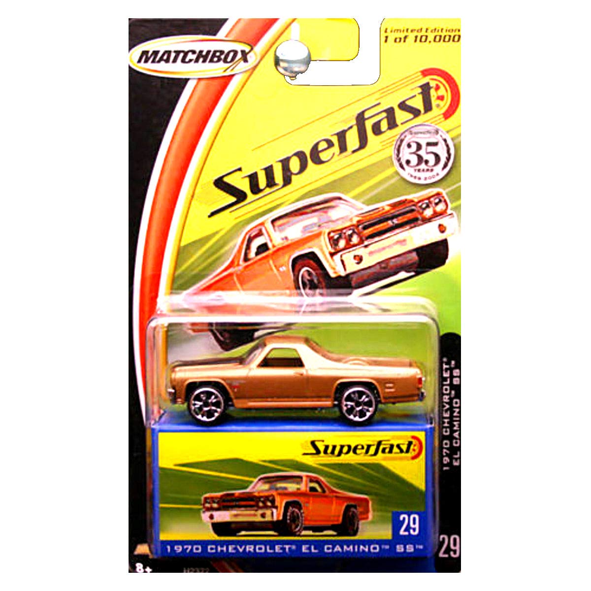 

2004 Matchbox Superfast 1970 Chevrolet El Camino SS Золотой #29