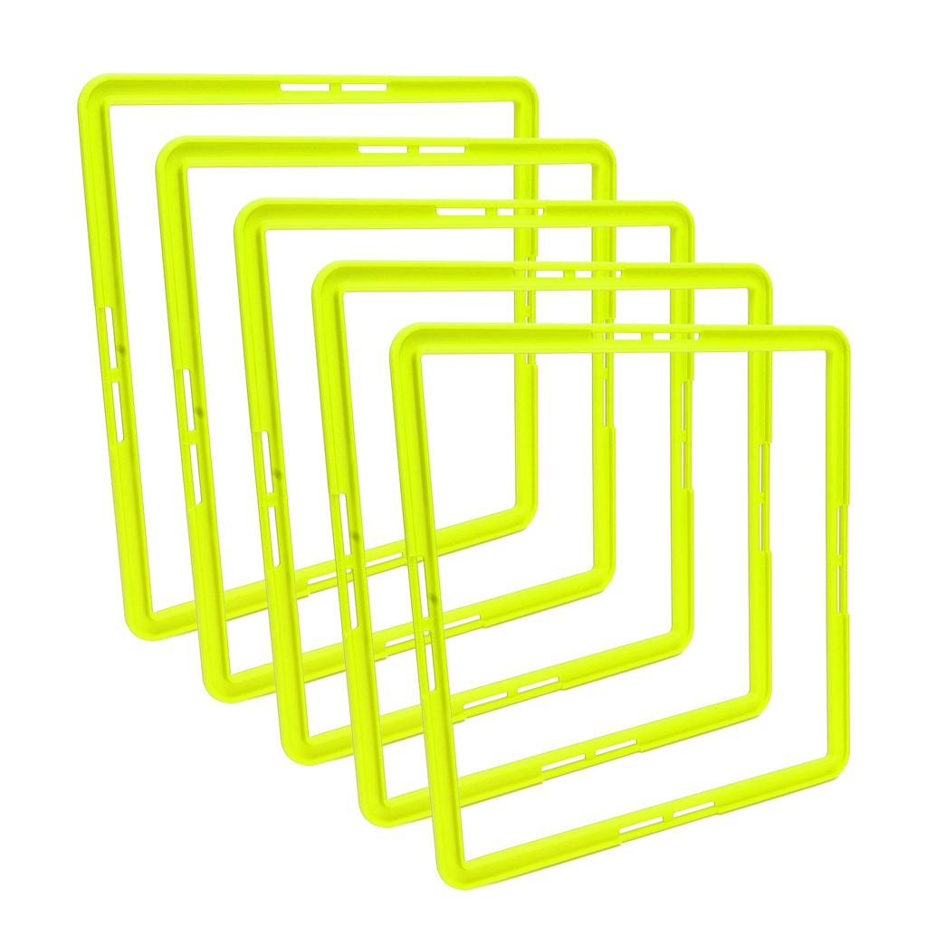 5 Pcs Training Rings Multifunctional Quadrilateral Physical Speed Training Rings for Basket Foot