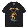 Jesus Funny Christian Gym Meme T-shirt Fashion Vintage Short Sleeve T-shirt Men's Women Clothing Casual Cotton TShirt Streetwear