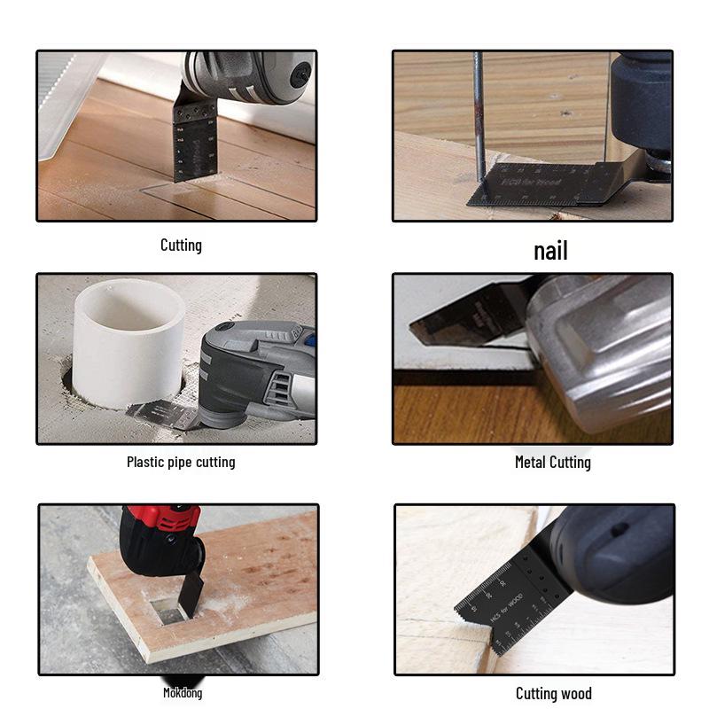 Universal Quick-Release Jigsaw Blade for Woodworking, Metal, and Kitchen/Bathroom Use