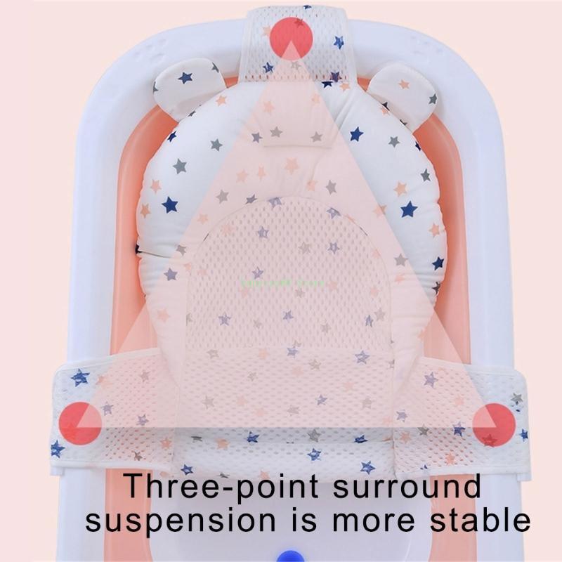 Infant Bathing Support Pad Anti Slip Design Bath Bed for Daily Safety Showering