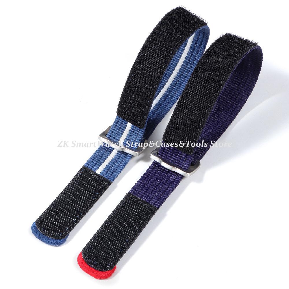 20mm 22mm Nylon Watch Strap Military Sport Wrist Band Nylon Woven Fabric Bracelet Men Women Replacement Canvas Watch Bands
