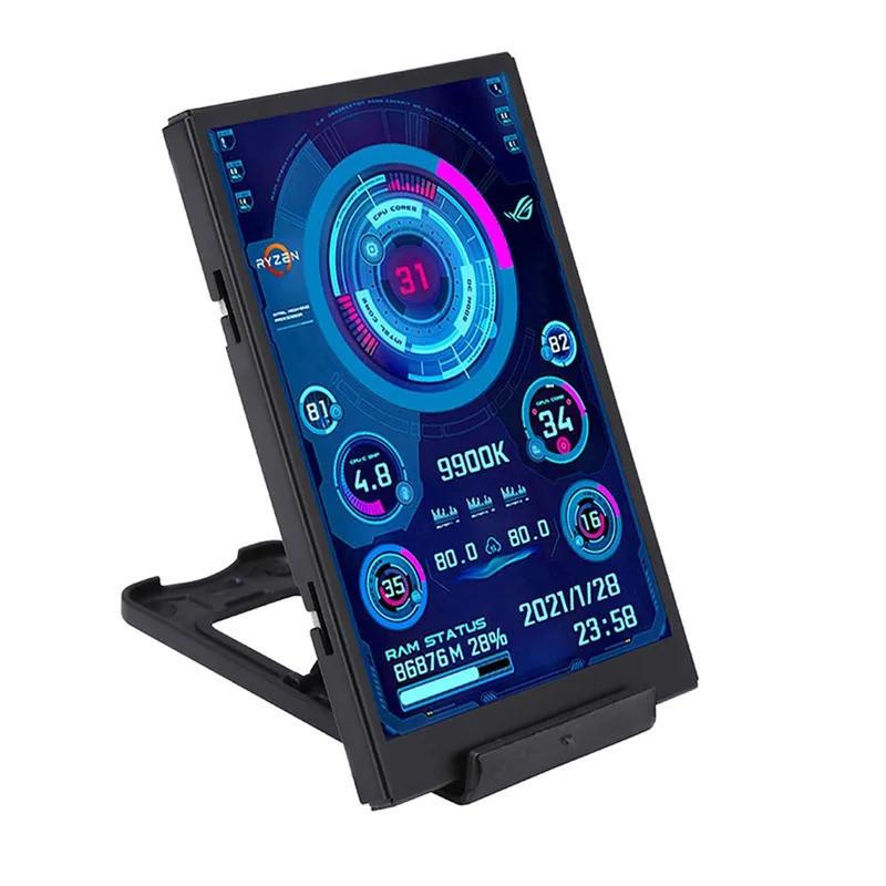 3.5 Inch IPS Computer Small Secondary Screen Full Viewing Angle USB-C Chassis Secondary Sub-Screen Computer Monitor