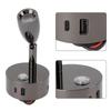 RV Reading Lamp USB Port Matte 3 Color Temperature Dimmable Touch   RV Reading Wall Sconce  12‑24V