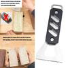 Glues Spatula Tool Serrated Edges Design Woodworking Adhesive Spreader Glues Applicator with Ergonomic Aluminum Handle