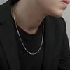 Men's Titanium Steel Clavicle Chain - Trendy Snake Bone Hip Hop Design, European and American Style.