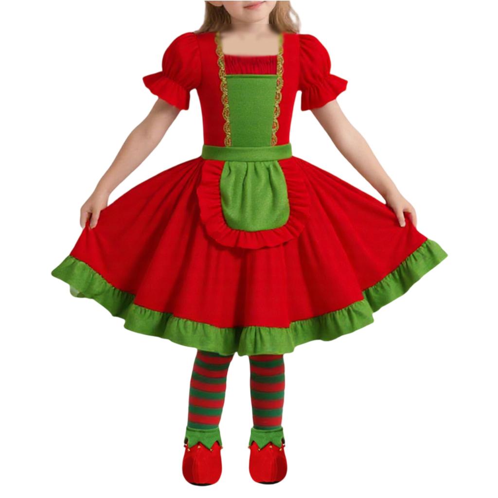 Children's Christmas Costumes, Holiday Party Christmas-themed Performance Cosplay Costumes