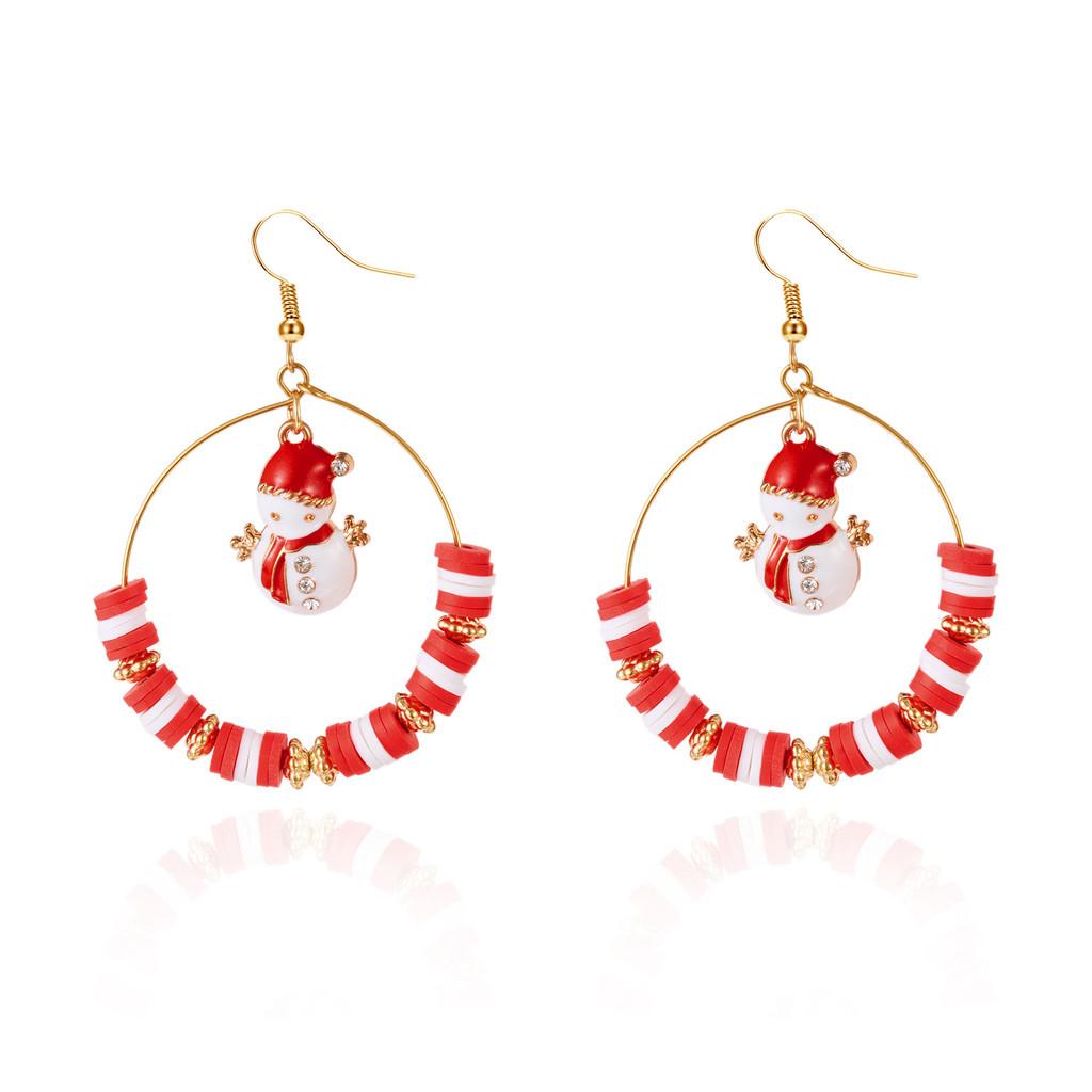 Holiday Christmas Earrings With Creative Bell Design Festive For Party Wear