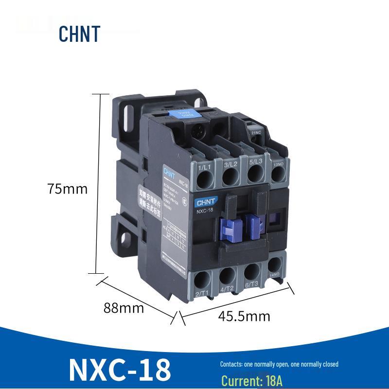 Zhengtai NXC AC Contactor 220V Single-Phase / 380V Three-Phase Normally Open/Closed CJX2-1210 1810