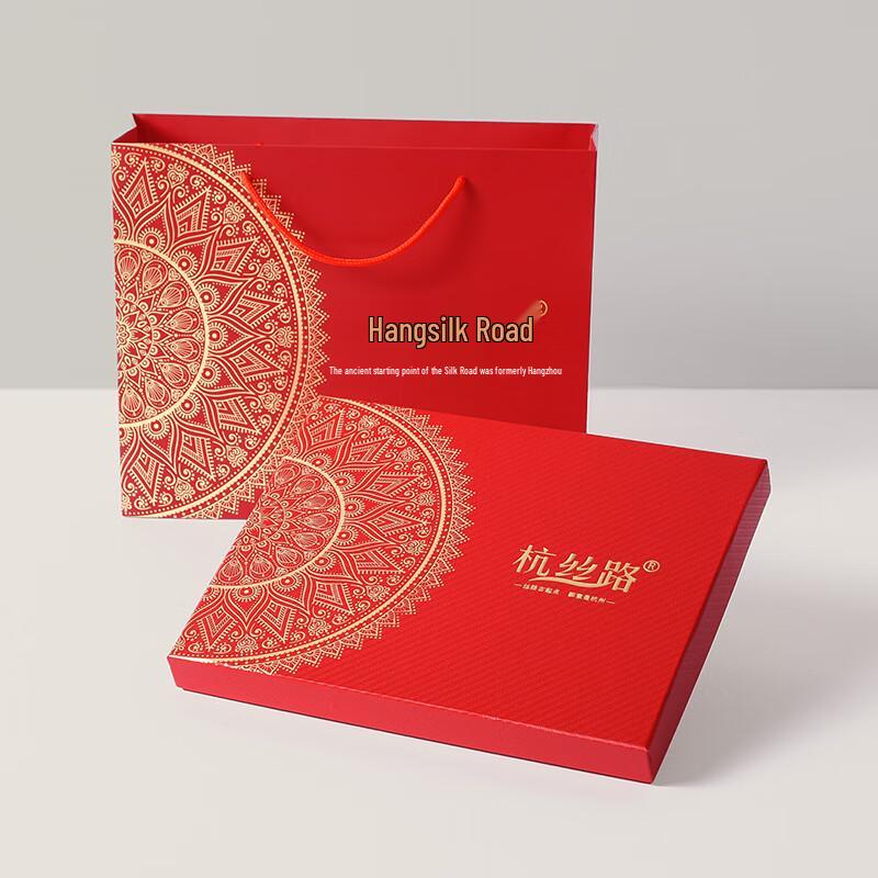 Hangsilu Women's Silk Scarf & Shawl with Scarf Buckle Gift Set