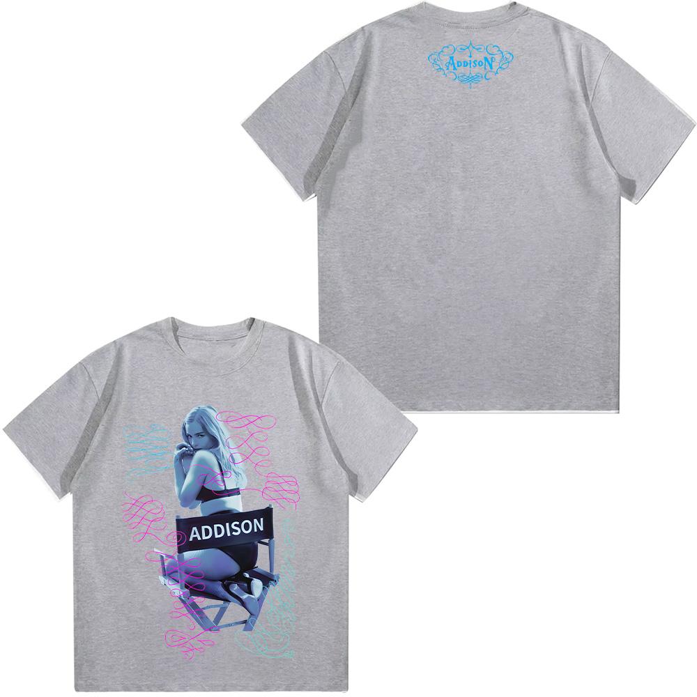 Addison Tee Addison Rae 2025 New Fans Gifts T-shirts Vintage Harajuku High Quality Tops Cotton Clothing Summer Women Men T Shirt