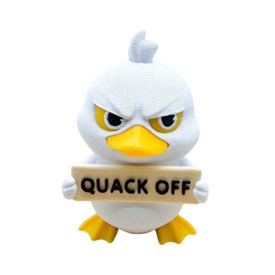 Animals with Attitude 3D Printed Figurines, Cute Animal Holding Placard Ornaments, Mood Humor Statue, Office Shelf Decor, Unique Handmade Style B