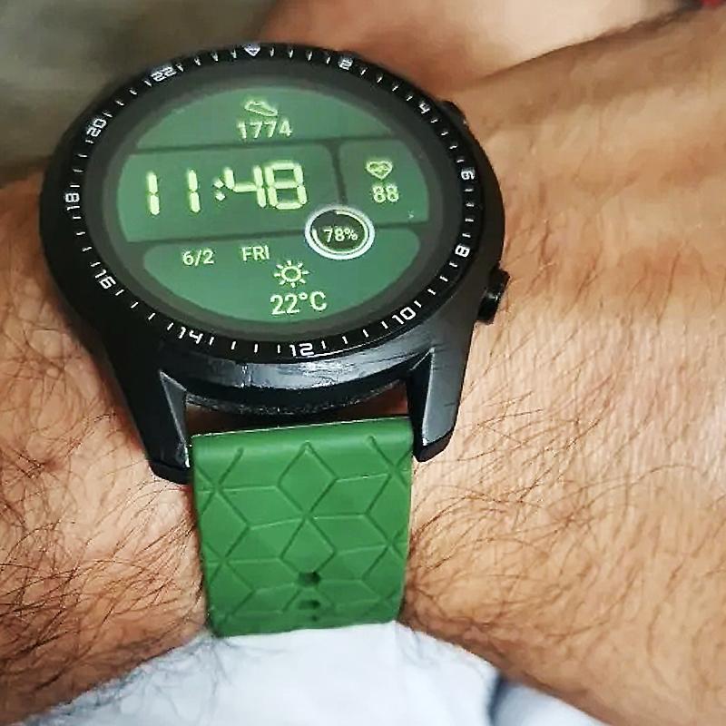 Silicone 22mm Strap For Huawei GT 2 3 4 46mm WristStrap For Huawei Watch3 GT4 GT2 Pro GT2e Magic2 Bracelet Football Pattern Band