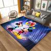1 ks koberec Mickey a Minnie, protiskluzová podložka na podlahu, design kreslených postaviček, měkký samet, dekorace do místnosti, omyvatelný vnitřní koberec