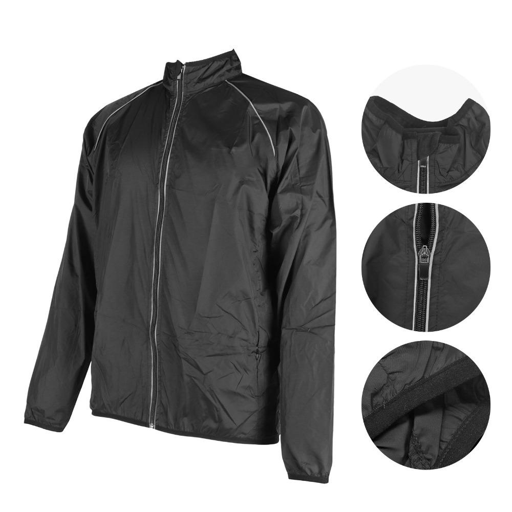 Black Cycling Jacket Windproof Running Jacket Men Durable Men Cycling Jacket  Hiking Trails