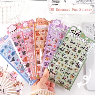 3D Cute Bonbon Drop Seal Sticker Kawaii 3D Relief Stickers Phonecase Laptop Scrapbook Stitch Sticker Party Favors Kids Gifts