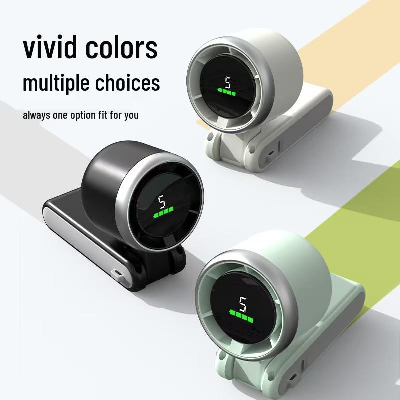 2025 N607 High-Speed USB-Charged Portable Ice Pack Fan for Outdoor Use