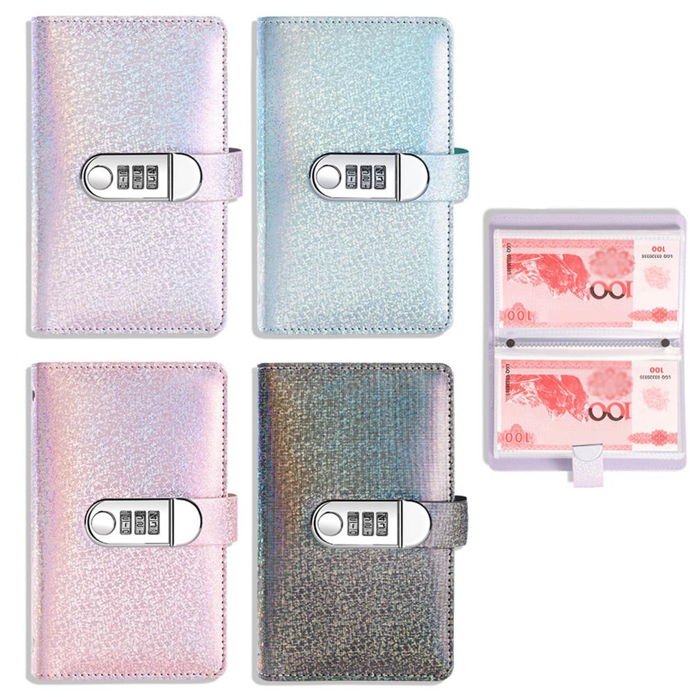 Compact PU Leather Budget Saving Binder with Secure Password Lock Feature