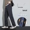 Men's Slim Fit Elastic Wide-Leg Trousers: Youthful Autumn/Winter Casuals