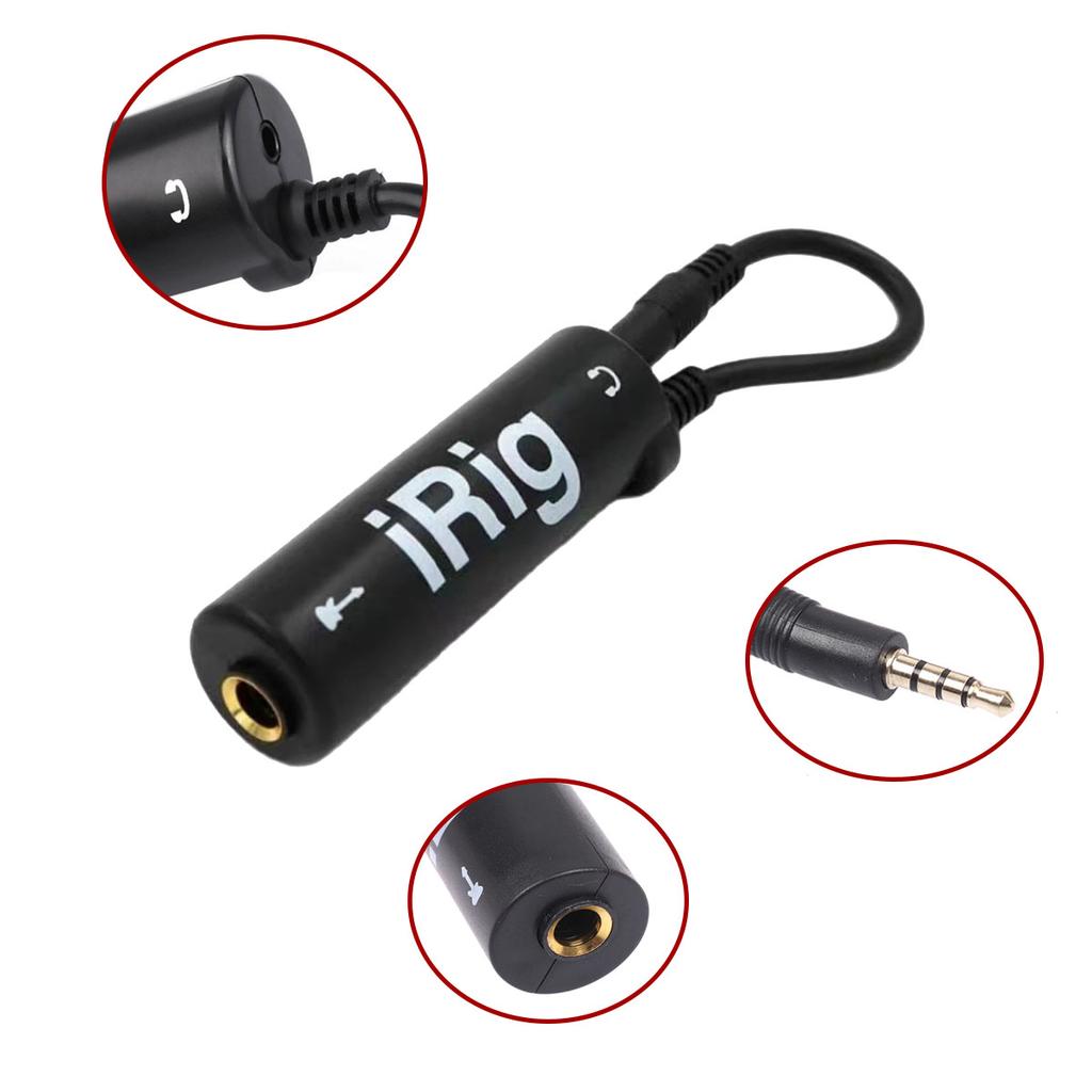 1 Pc Guitar Interface Converter 3.5mm Audio Cable with Low Background Noise, High Fidelity Frosted Anti Scratch Feature
