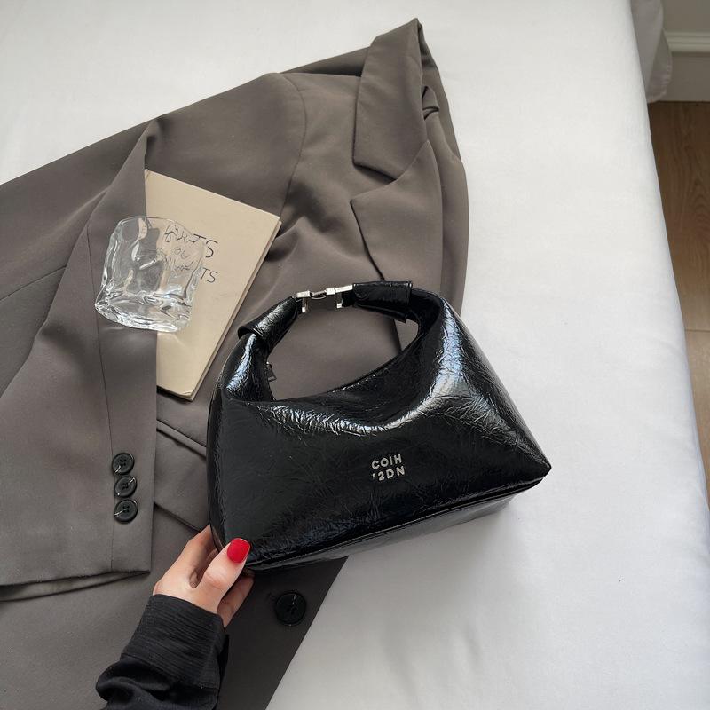 Premium silver pleated handbag small bag women's summer new fashion versatile chain messenger bag