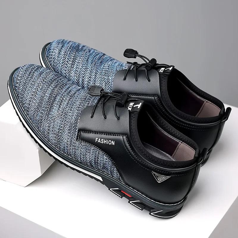 2024Spring Autumn Mesh Breathable Sneakers Comfortable Non-slip Casual Shoes for Men Fashion Mixed Colors Sapato Masculino Couro