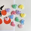 Mini Shiny Heart Resin Charms DIY Decals for Phone Case Hair Clip Craft Accessory Pink White Craft Supply