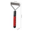Pet Eco Friendly Handle Stainless Steel Blade Pet Open Knot Grooming Hair Comb Brush for Dogs Cats(M337-13 )