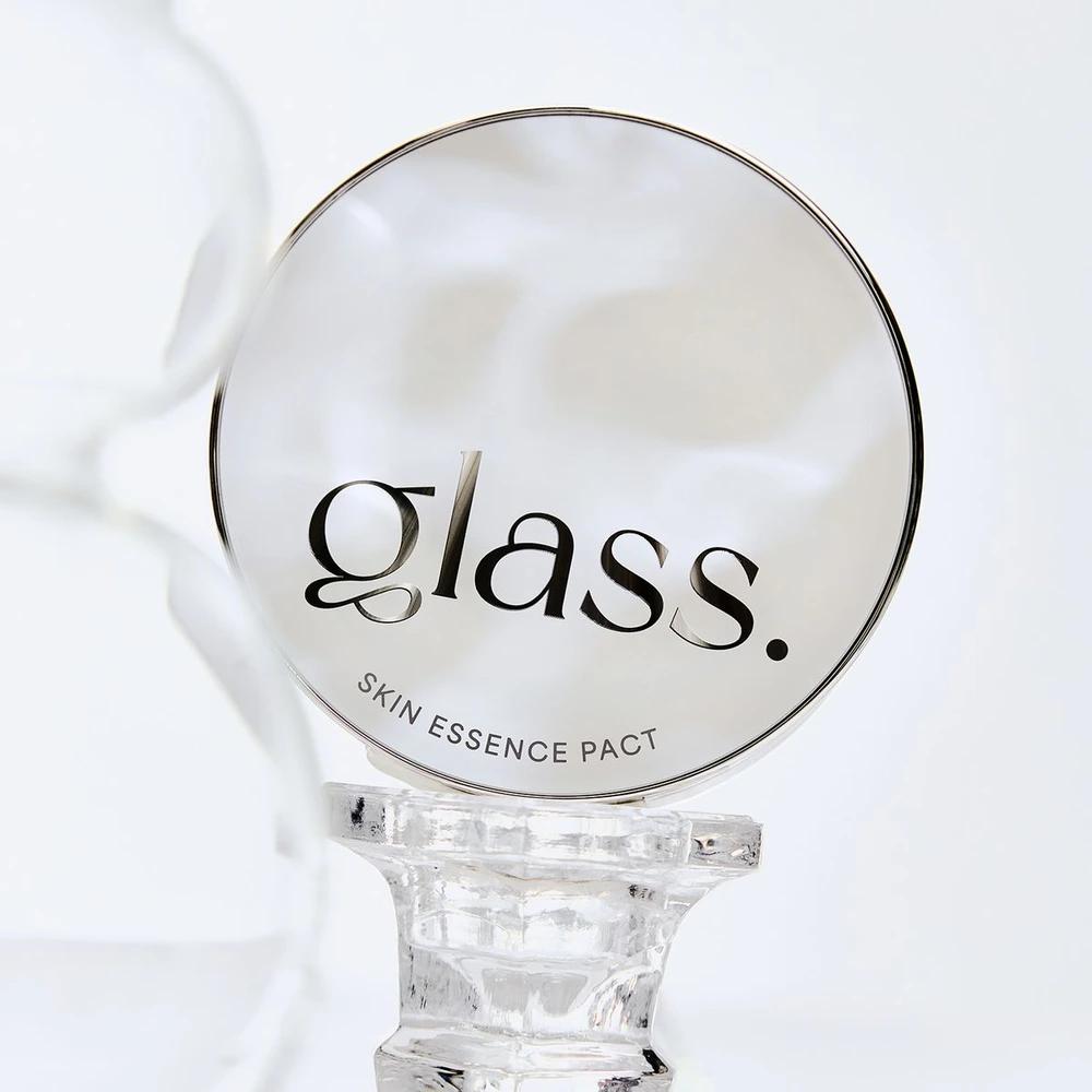 Glass Skin Essence Pact Glow (Main Product + Refill) Shade 23 Medium Beige