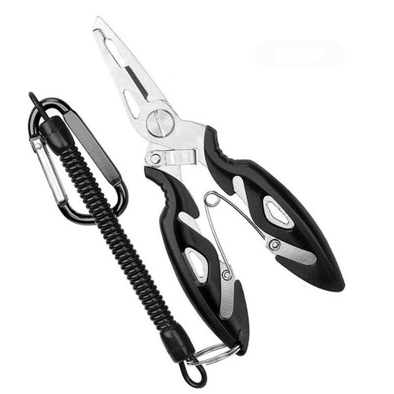 

Multifunctional Fishing Pliers Tool Fishing Line Scissors Mini Fish Unhooker Tool Black Mouth Pliers Fishing Accessories чёрный