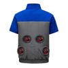 Cooling Air Conditioning Vest with Fan: Sun Protection Short Sleeve for Outdoor Heatstroke Prevention