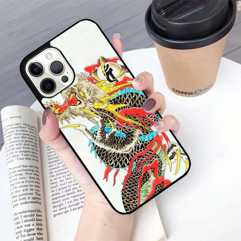 Yakuza Dragon Tattoo Mobile Phone Cases Cover For iPhone 17 Air 16 15 14 12 13 11 Pro MAX apple Plus SE2020 Coque
