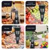 Tables Fly Repellent Fan with Holographic Blades Light USB Rechargeable Indoor Outdoor Picnic BBQ Kitchen Restaurant Table Top Fly Deterrent