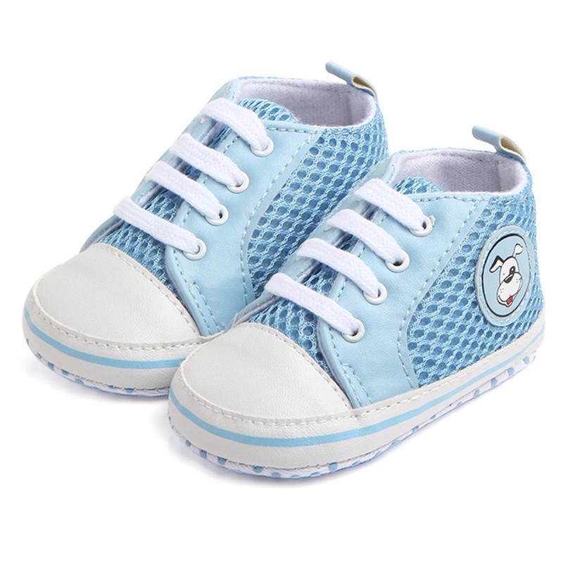 Baby Breathable Shoes Canvas Shoes Sports Sneakers Newborn Shoes Infant Toddler Soft Sole Anti-slip