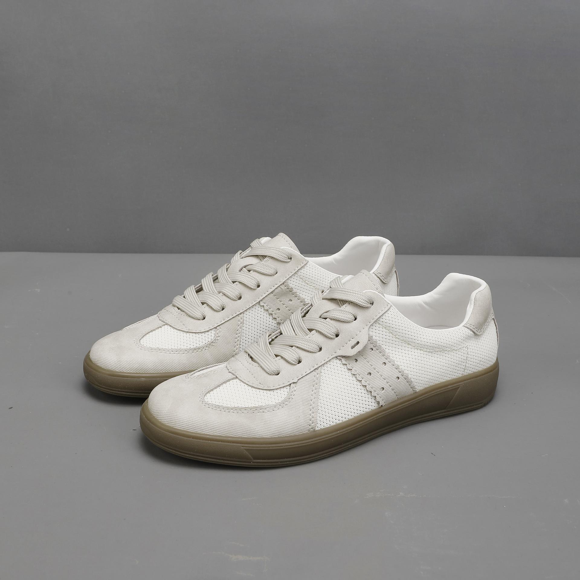 

Мужская обувь 2025 лето новая большой размер низкий верх универсальные спортивные кеды Forrest Gump мужская мода сетка повседневная трендовая обувь 46 бежевый