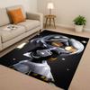 HD Cartoon Murder Drones V Uzi Robot Living Room Non Slip Area Rug Soft Carpet for Bedroom Playroom Sofa,Easy Clean Home Doormat