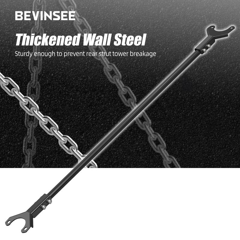 BEVINSEE Rear Strut Brace Bar Set For BMW E46 323i 325i 328i 330i 1999-2006