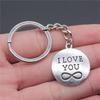 I Love Letter Tags Heart Keychain for Girls New Arrival Japanese Style Birthday Gift Korean Style Car Key Ring