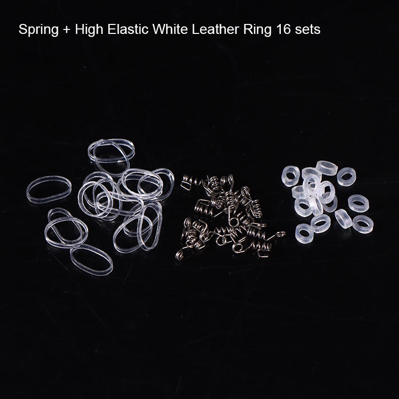 

16/30 комплектов Подвесной крючок для креветок Пружинный крючок с резиновым кольцом Для береговой рыбалки Рыбалки с лодки Приманка для рыбалки Место для рыбалки 16Sets