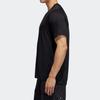 adidas T Shirts Men's Black Crew Neck Moderate Straight Fit DX9505