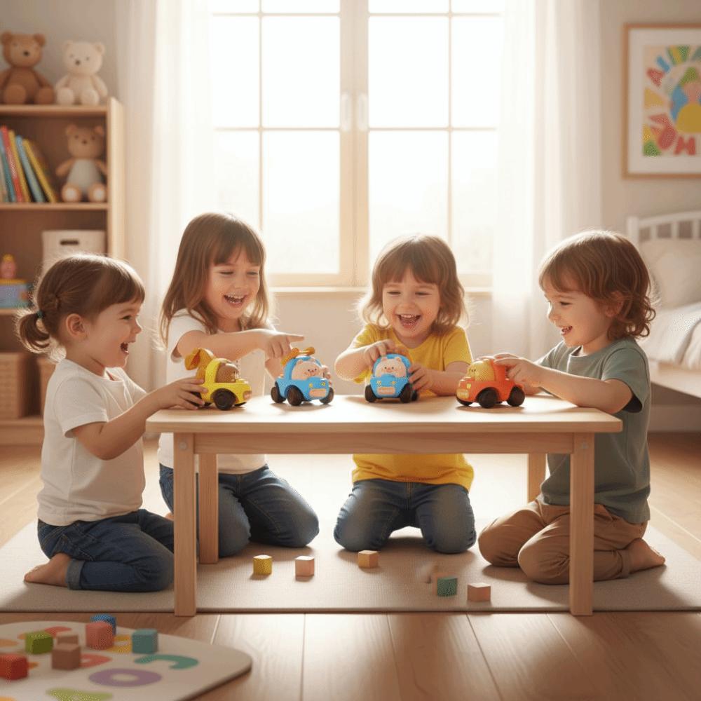 Soft Rubber Engineering Car Toy High Quality Inertia Toy Car Animal Modeling Toy Car Kids Gift