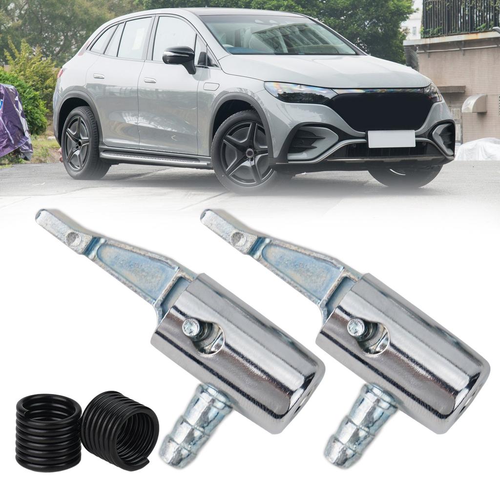 1/2 Stück 6mm Luftreifen-Futter Aufpumpe Schlauchadapter Ventilanschluss Für Autos Fahrräder Automobil Reifenaufpumper Aufblasbare Klemmen